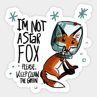 I am not a star fox Sticker
